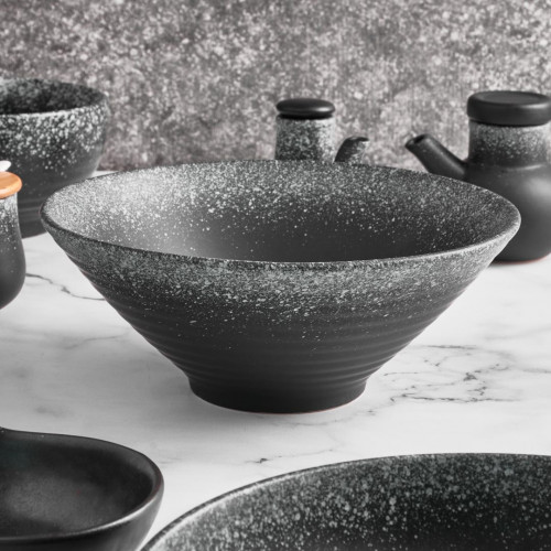 Black Kemuri Ramen Bowl 9" 2