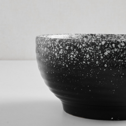 Black Kemuri Salad Bowl 7" 2