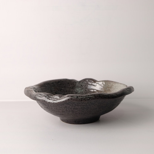 Dark Shaded Salad Bowl Uneven 9"