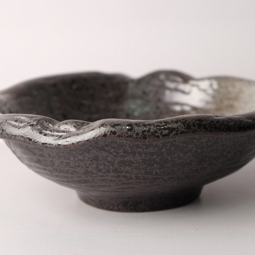 Dark Shaded Salad Bowl Uneven 9" 2