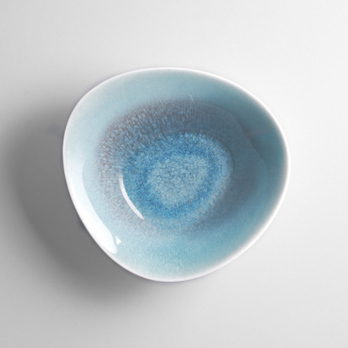 Dark Shaded Salad Bowl Uneven 9" 7