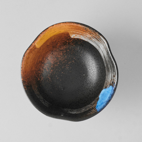 Dark Brown Fusion Rice Bowl 4.5" 3