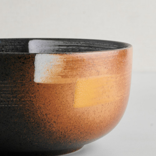 Dark Brown Fusion Salad Bowl 6.5" 2