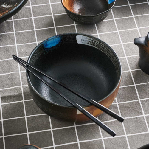 Dark Brown Fusion Salad Bowl 6.5" 5