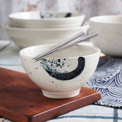Kasumi White Rice Bowl 4.5" 4