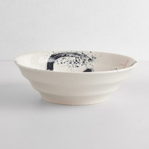 Kasumi White Wide Rim Bowl 9"