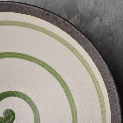 Himeji Green Wide Bowl 9" 3