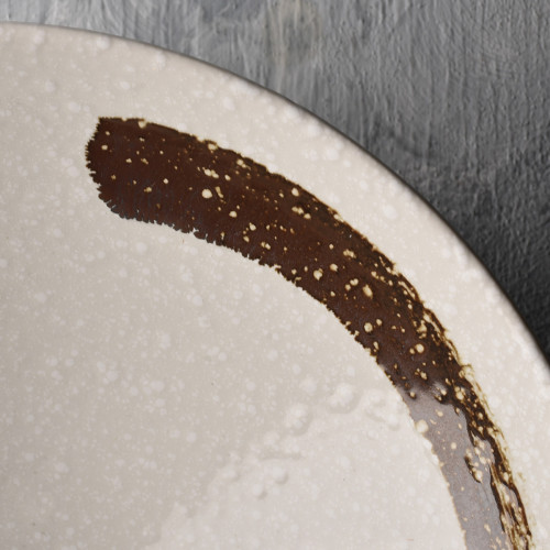 White Embossed Wide Bowl 9" 3