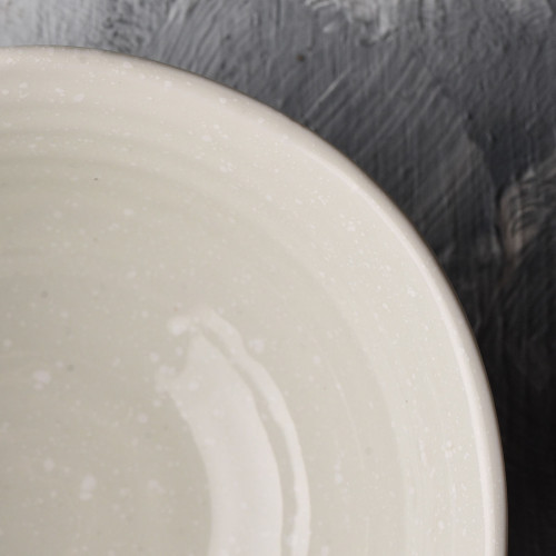 White Embossed Rice Bowl 4.5" 3