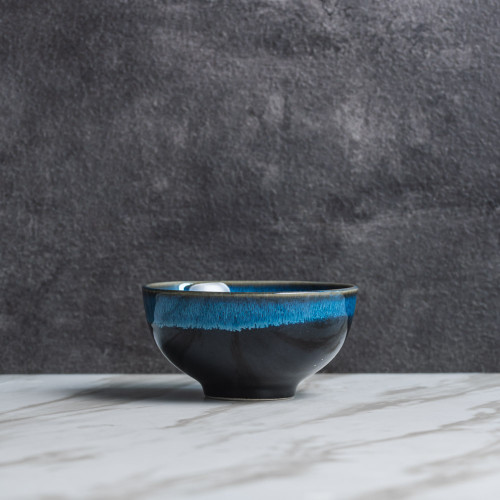 Sapphire Glaze Rice Bowl 4.5"