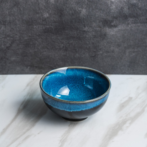 Sapphire Glaze Rice Bowl 4.5" 2