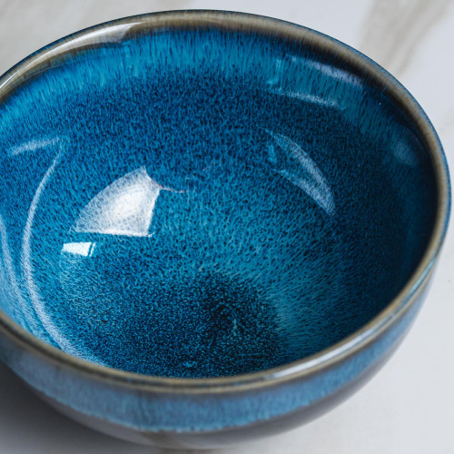 Sapphire Glaze Rice Bowl 4.5" 4