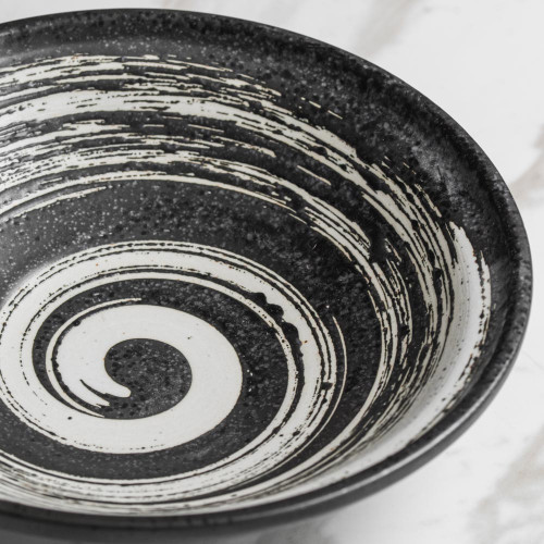 Vanity Black Noodle Bowl 8" 2