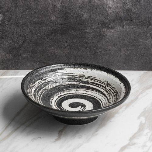 Vanity Black Noodle Bowl 8" 3