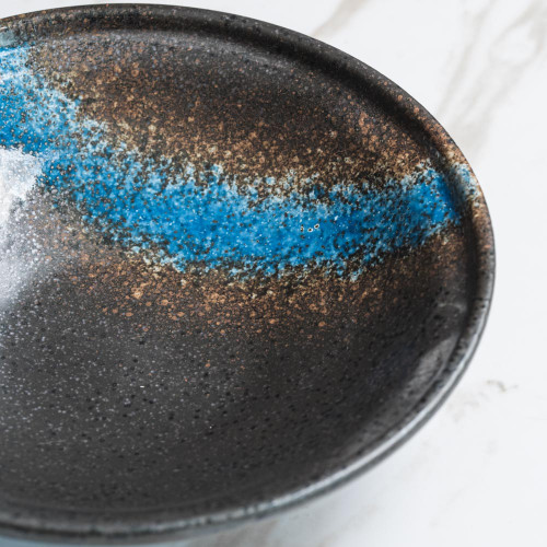 Luster Blue Noodle Bowl 8" 3