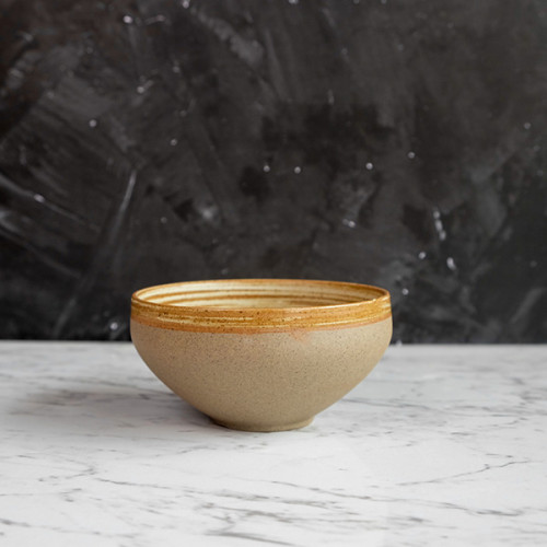 Sandblasted Brown Rice Bowl 4"