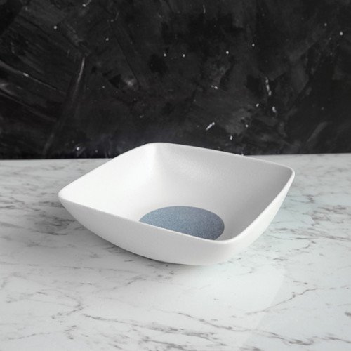 Otowa White Square Bowl 6"