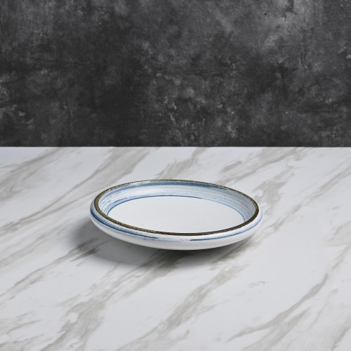 Seraphic Blue Shallow Bowl 8" 2