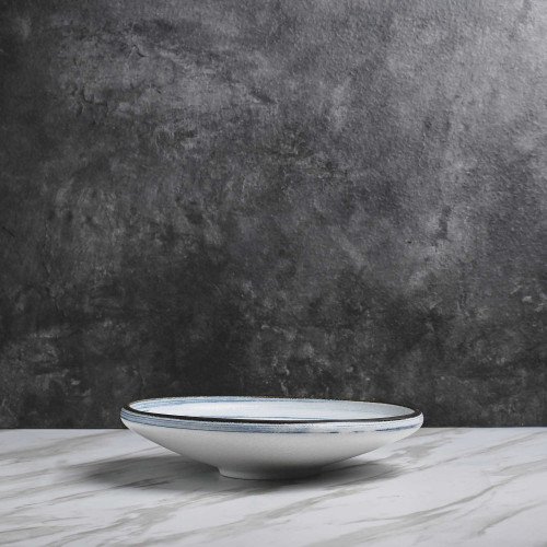 Seraphic Blue Shallow Bowl 10"