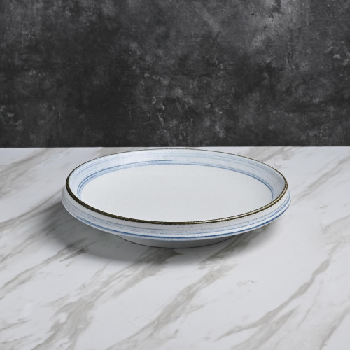 Seraphic Blue Shallow Bowl 10" 2