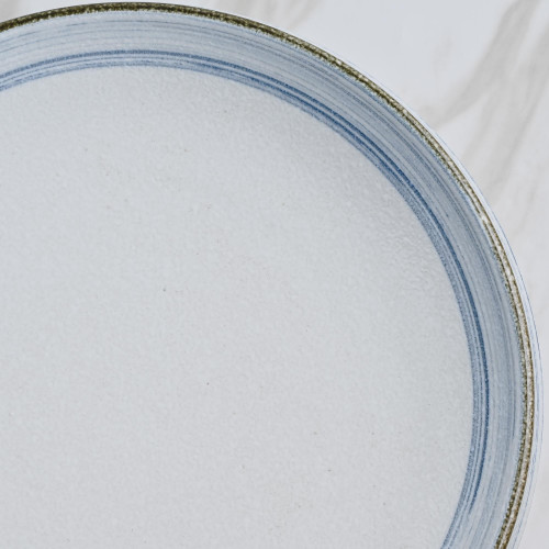 Seraphic Blue Shallow Bowl 10" 4