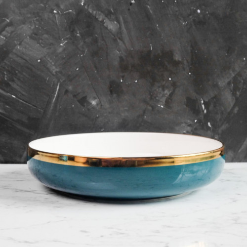 Viridian Green Pasta Bowl 9"