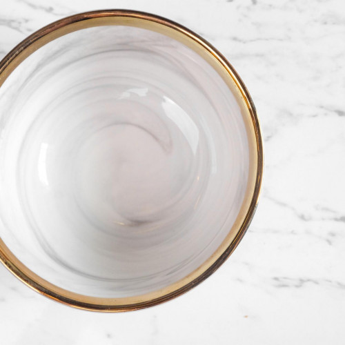 Marble Purity White Rice Bowl 4.5" 3