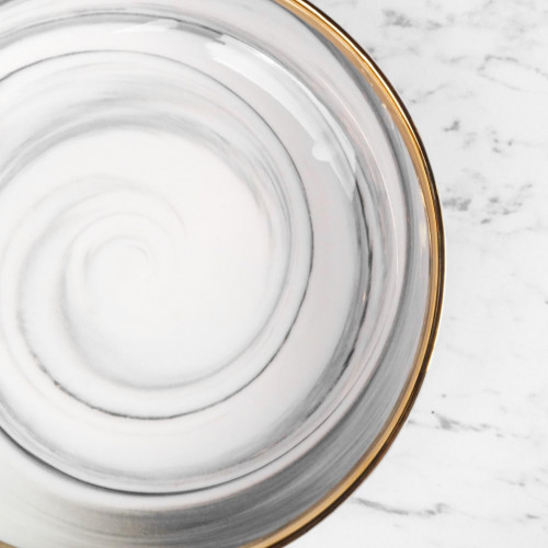 Marble Purity White Noodle Bowl 7.5" 2