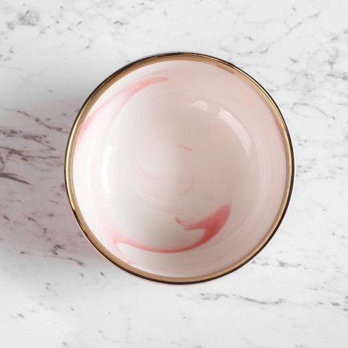 Marble Blush Personal Bowl 6" 3
