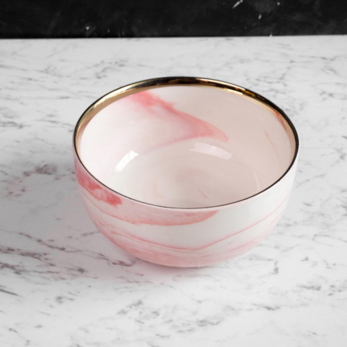 Marble Blush Personal Bowl 6" 4