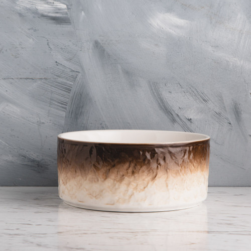 Glacier Brown Salad Bowl 6"