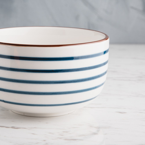 Meiji Blue Swirl Rice Bowl 4.5" 5