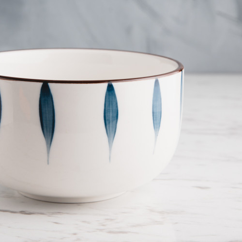 Meiji Blue Leaf Rice Bowl 4.5" 3