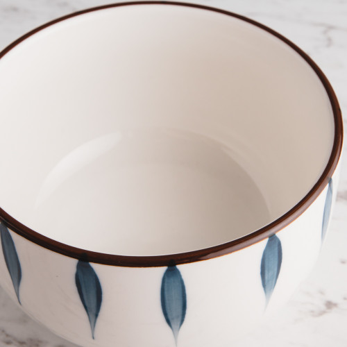 Meiji Blue Leaf Rice Bowl 4.5" 5