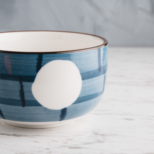 Meiji Blue Blossom Rice Bowl 4.5" 2