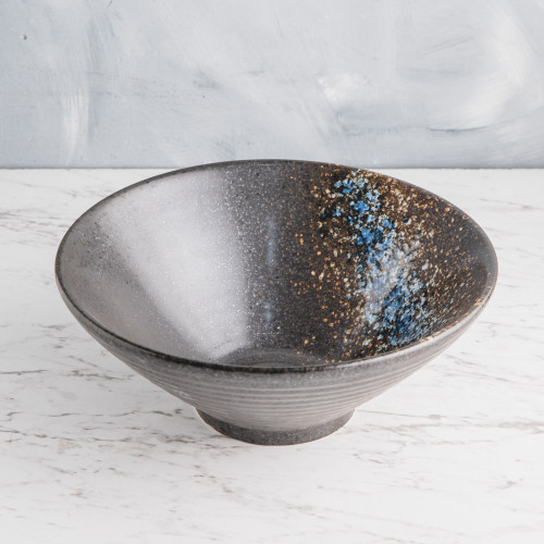 Luster Blue Ramen Bowl 8" 2