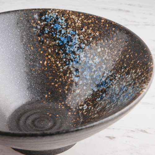 Luster Blue Ramen Bowl 8" 4