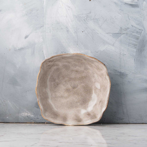 Sliver Tint Gray Square Bowl 6.8"