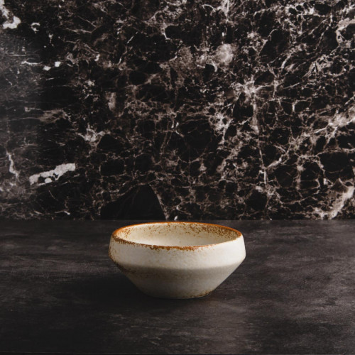 Torched Cream Rice Bowl 5"