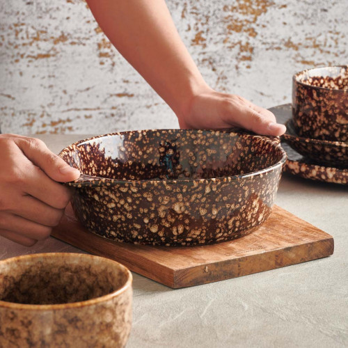 Kiriku Oval Bowl with Handle 10" 5