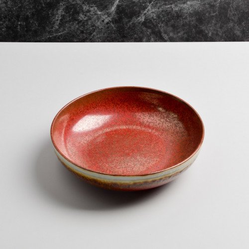 Cinnabar Red Pasta Bowl 8.5" 2