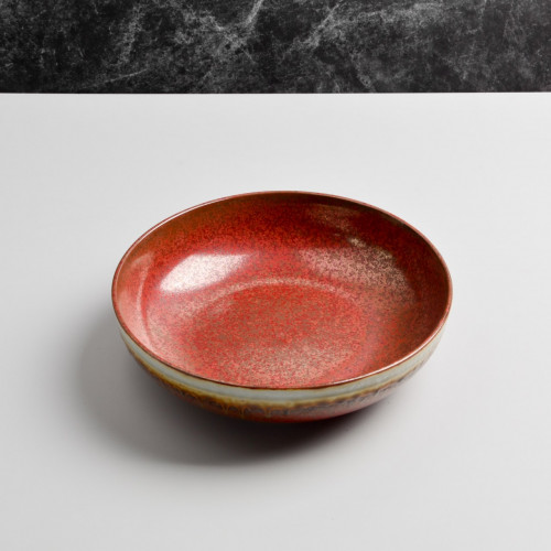 Cinnabar Red Pasta Bowl 8.5" 2