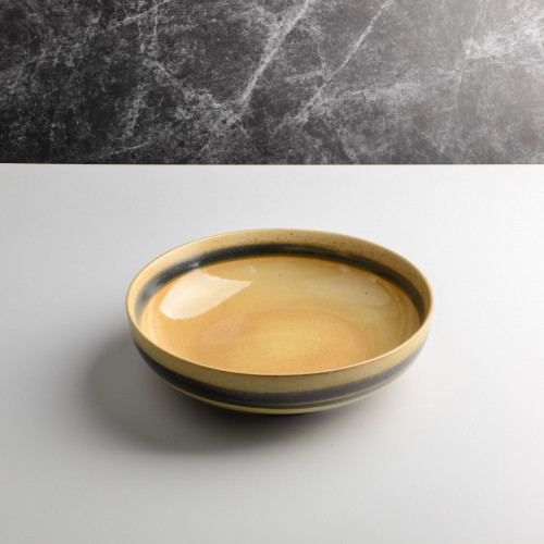 Hazel Brown Pasta Bowl 8.5" 2