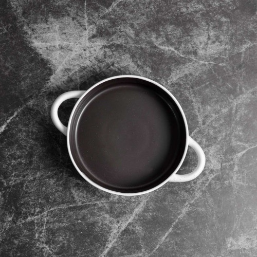 Groovy Black Bowl with Handle 7.5" 3