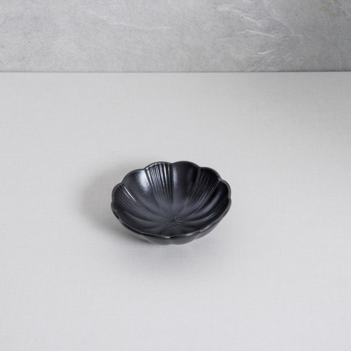 Ikebana Black Small Bowl 6" 2