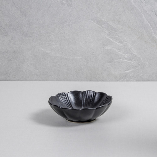 Ikebana Black Small Bowl 6" 4