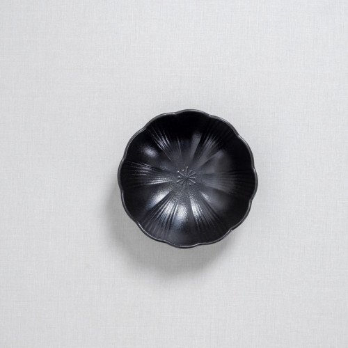 Ikebana Black Small Bowl 6" 5