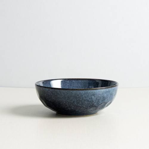 Polished Blue Salad Bowl 7"