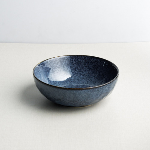 Polished Blue Salad Bowl 7" 2