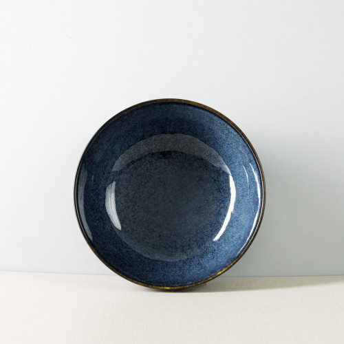 Polished Blue Salad Bowl 7" 6